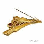 Fries Arauner Brosche / Anhänger Gelbgold 18 Karat mit Diamanten und Rubine Vorschau