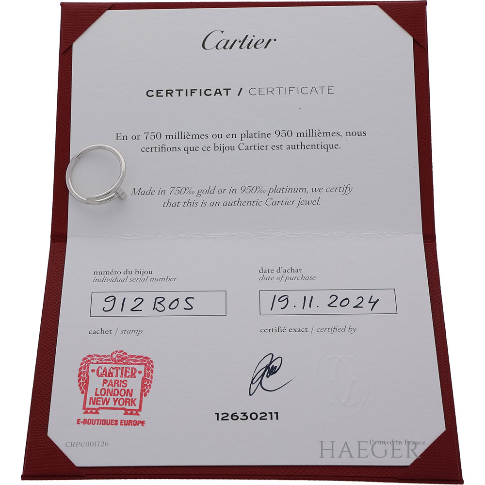 Cartier Juste Un Clou Ring Gr.52 Weißgold 18 Karat Full Set 2024