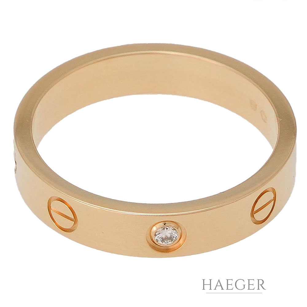 Cartier Love Diamant Ring kleines Modell Gr.56 Gelbgold 18 Karat