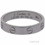 Cartier Love Ring kleines Modell Gr.53 Weißgold 18 Karat Full Set 2020 Vorschau