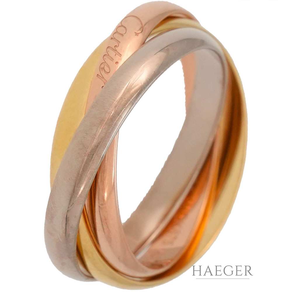 Cartier Trinity Ring kleines Modell Gr.54 Gold 18 Karat
