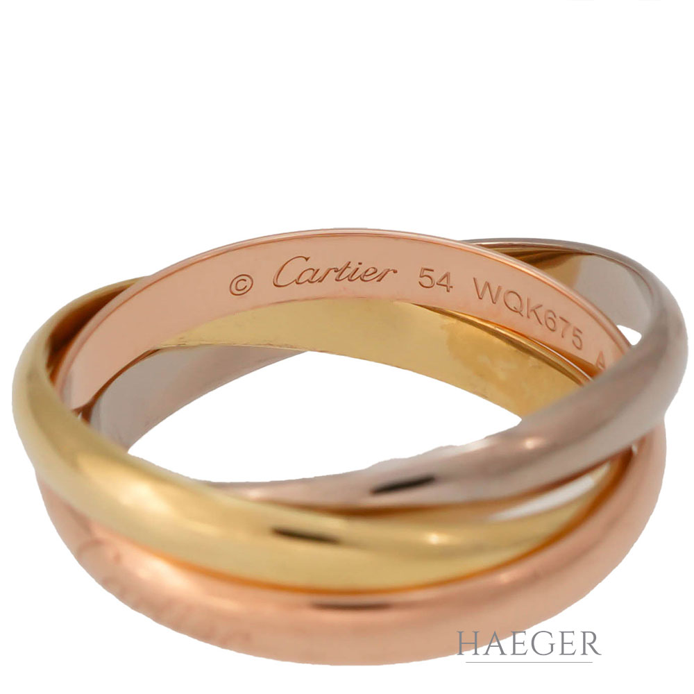 Cartier Trinity Ring kleines Modell Gr.54 Gold 18 Karat - Bild 4