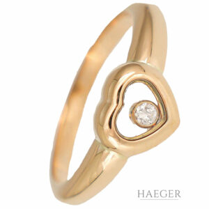 Chopard Happy Diamonds Ring Gr.54 Gelbgold 18 Karat mit 0,03ct