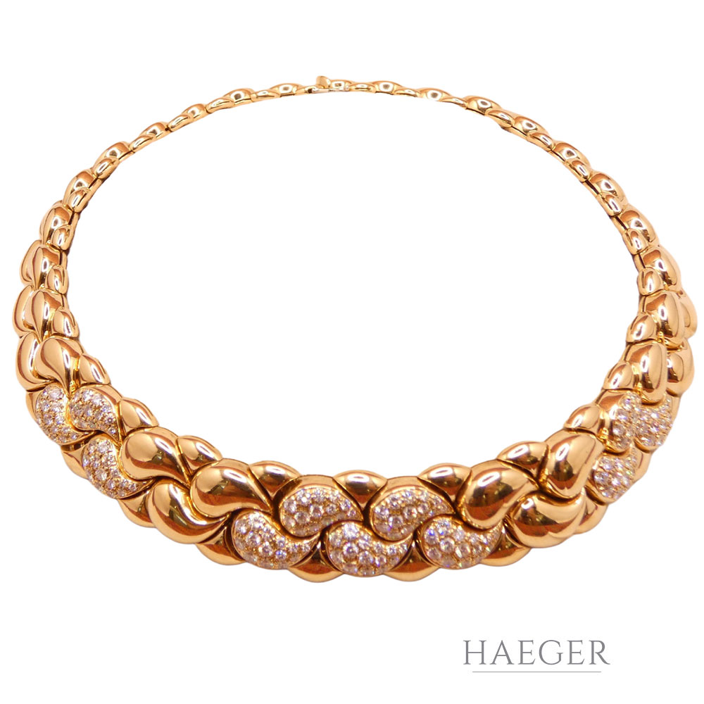 Chopard Casmir Collier Choker 37 cm 750/ 18 Karat 4,18 ct Diamanten mit Originalbox