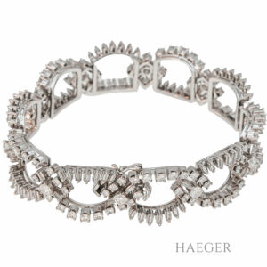 Armband 18cm Weißgold 18 Karat mit 10ct Diamanten