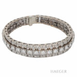 Diamant Armband 19cm Weißgold 18 Karat mit 4,7ct Diamanten Vorschau