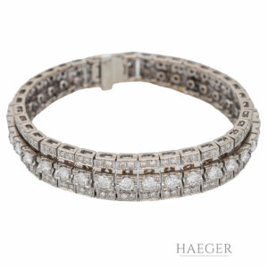 Diamant Armband 19cm Weißgold 18 Karat mit 4,7ct Diamanten