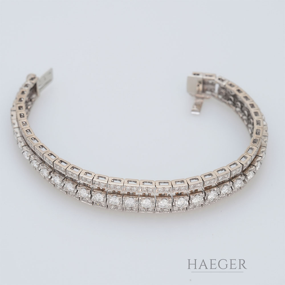 Diamant Armband 19cm Weißgold 18 Karat mit 4,7ct Diamanten