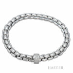 Fope Flex it Armband 19,5cm Weißgold mit 0,63ct Diamanten Vorschau