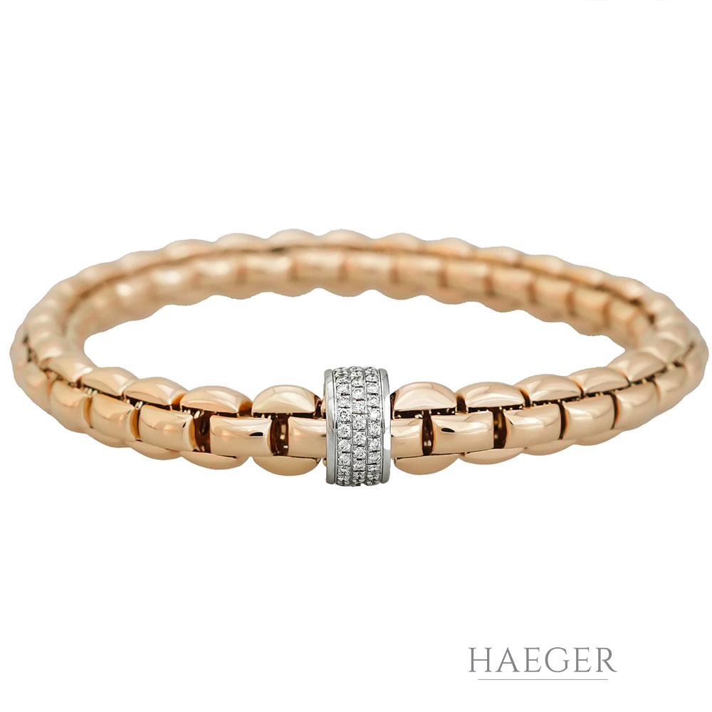 Fope Rosegold Armband 18 Karat mit Diamant
