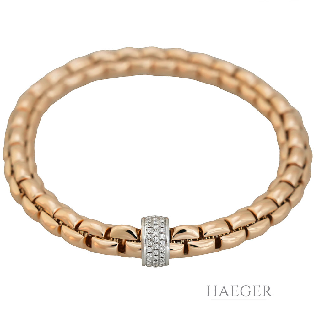 Fope Rosegold Armband 18 Karat mit Diamant