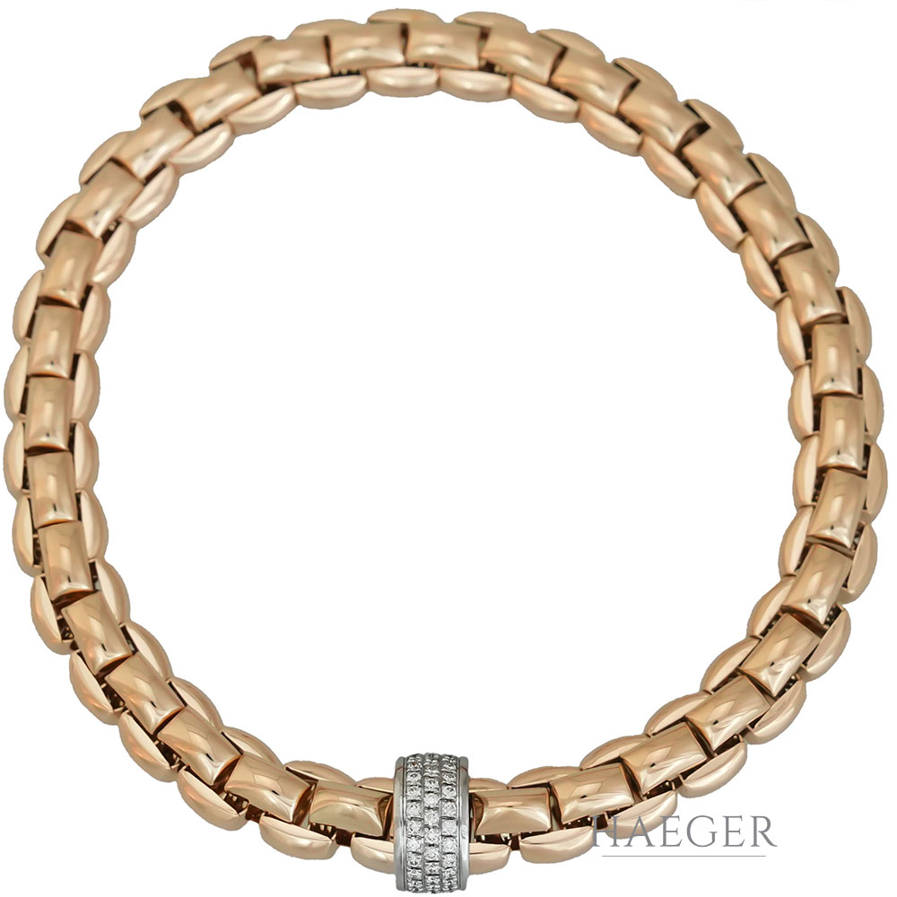 Fope Rosegold Armband 18 Karat mit Diamant