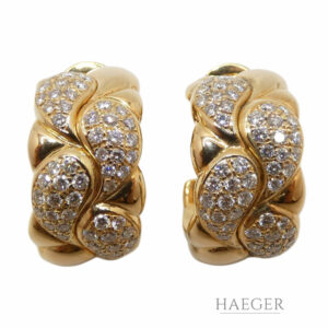 Chopard Creolen Gelbgold 18 Karat Diamanten