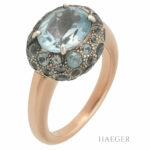 Pomellato Tabou mit blauen Topas Ring Gr.53 Roségold 18 Karat Vorschau
