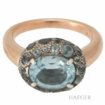 Pomellato Tabou mit blauen Topas Ring Gr.53 Roségold 18 Karat Vorschau