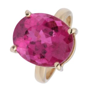 Ring Turmalin Gelbgold 18 Karat