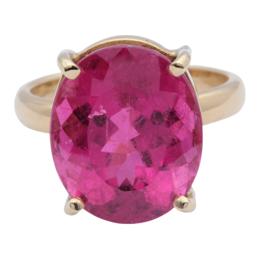 Ring Turmalin Gelbgold 18 Karat