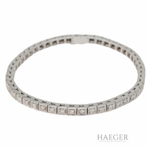 Rivierearmband 19cm Weißgold 18 Karat mit 1ct Diamanten