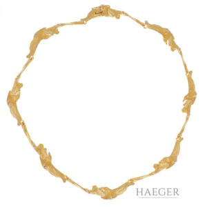 Lapponia Orchid Psychedelic Collier | 38 cm | 585/- Gelbgold