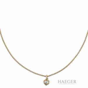 Chopard Happy diamonds Collier Diamant Gelbgold 18K