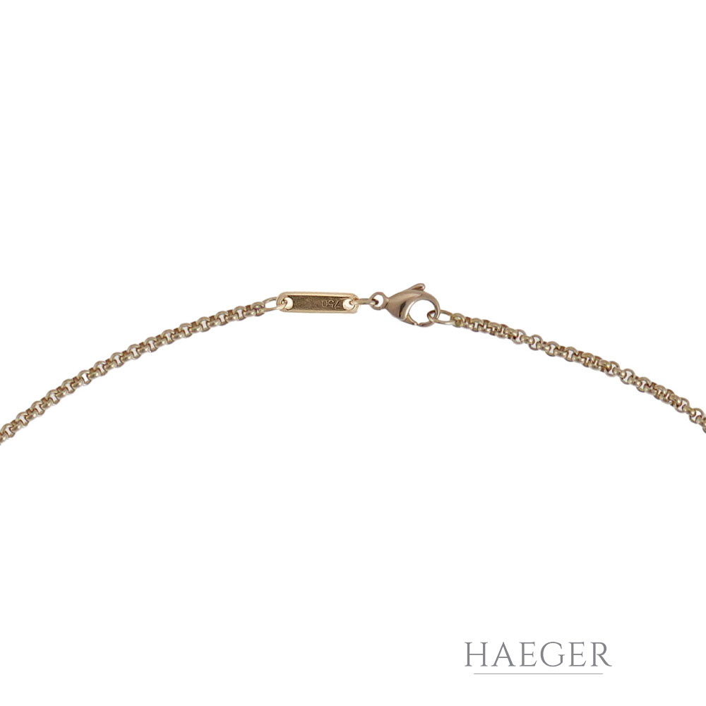 Chopard Happy diamonds Collier Diamant Gelbgold 18K