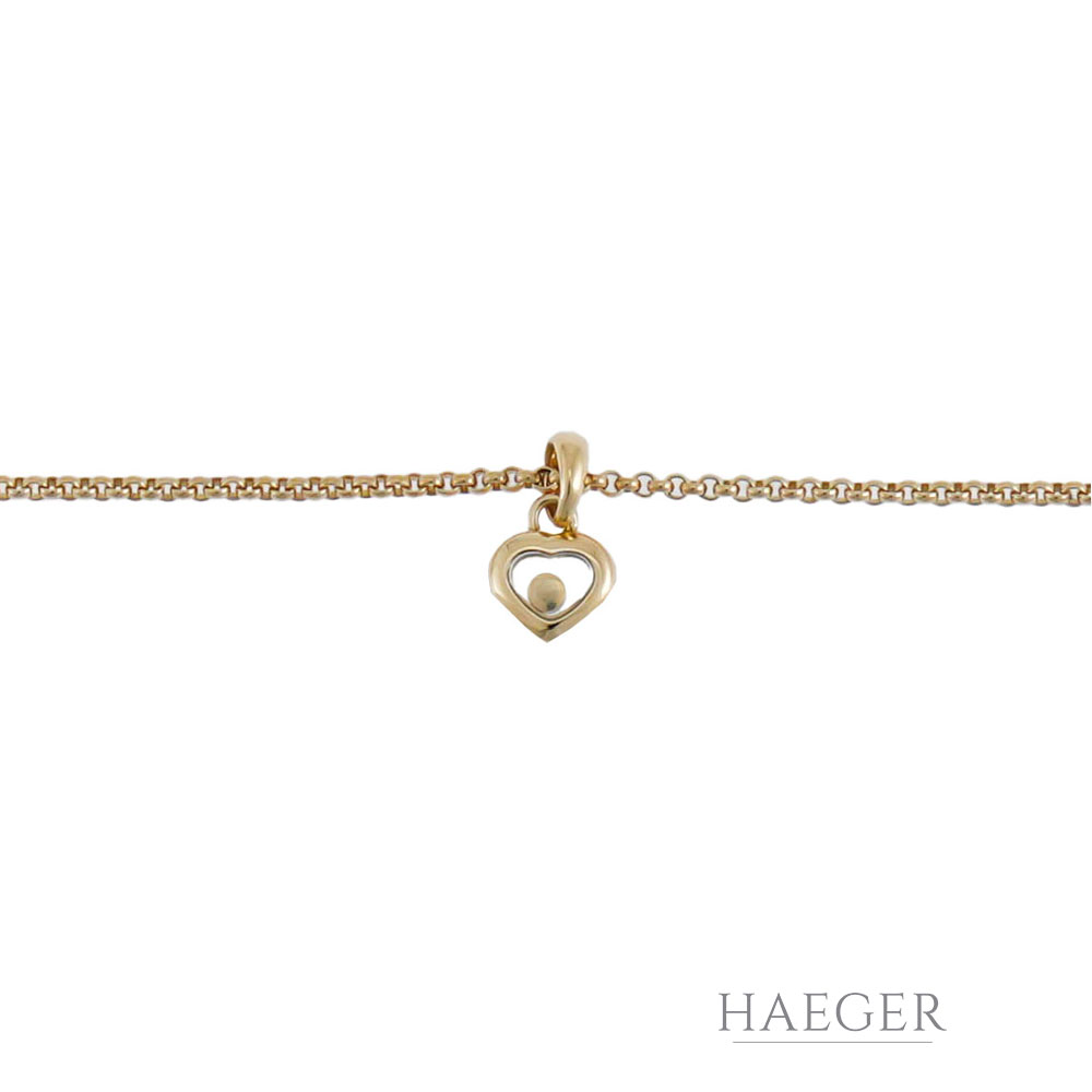 Chopard Happy diamonds Collier Diamant Gelbgold 18K