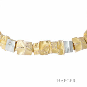 Lapponia Armband 14 Karat Gelb; Weissgold