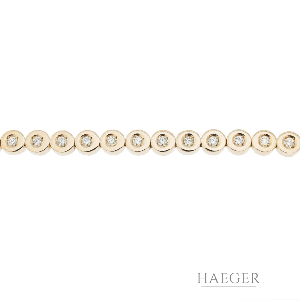 Armband Gelbgold 18 Karat mit Diamanten