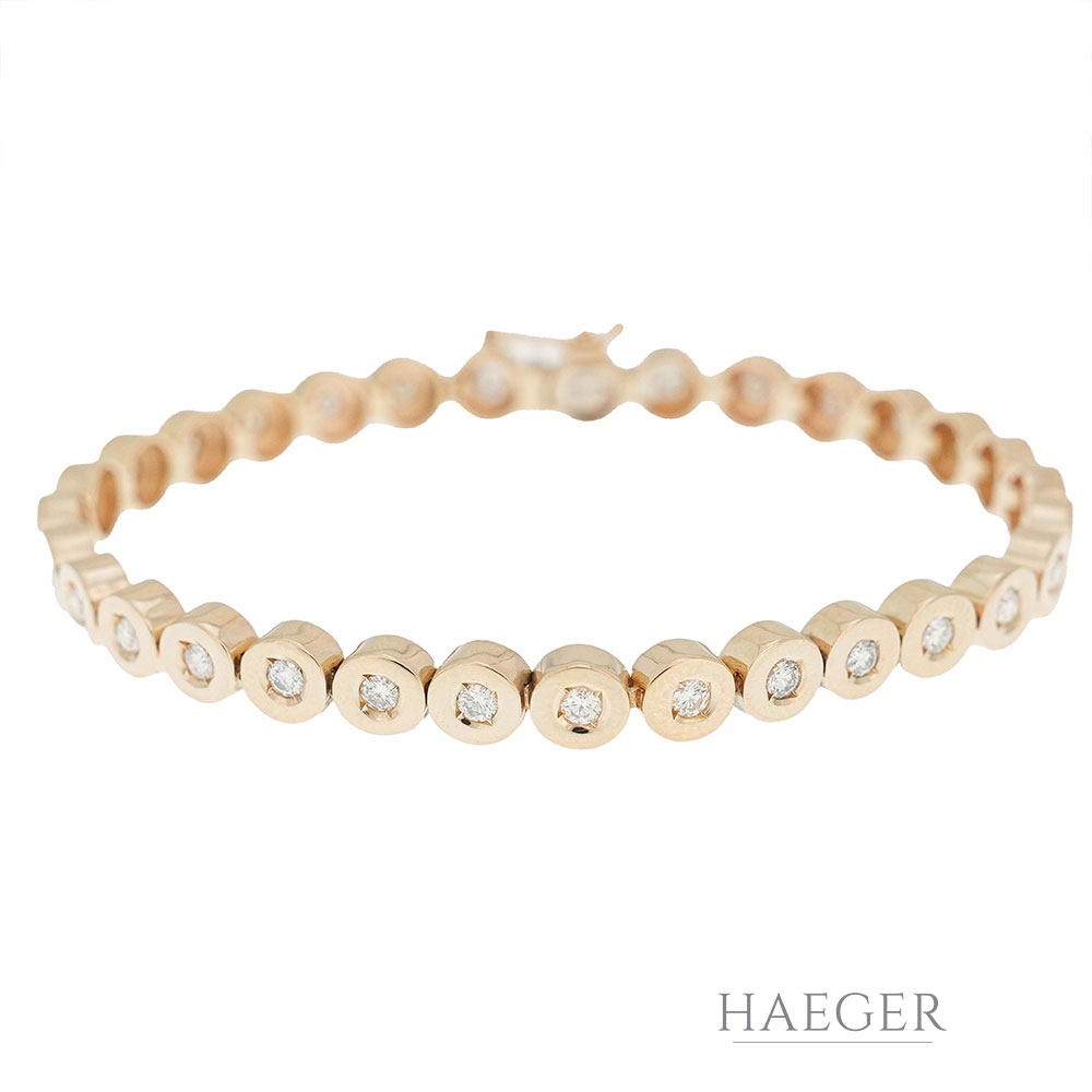 Armband Gelbgold 18 Karat mit Diamanten