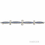 Brosche Platin Gelbgold 18 Karat mit Diamanten Vorschau