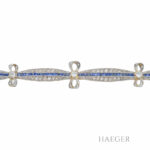 Brosche Platin Gelbgold 18 Karat mit Diamanten Vorschau