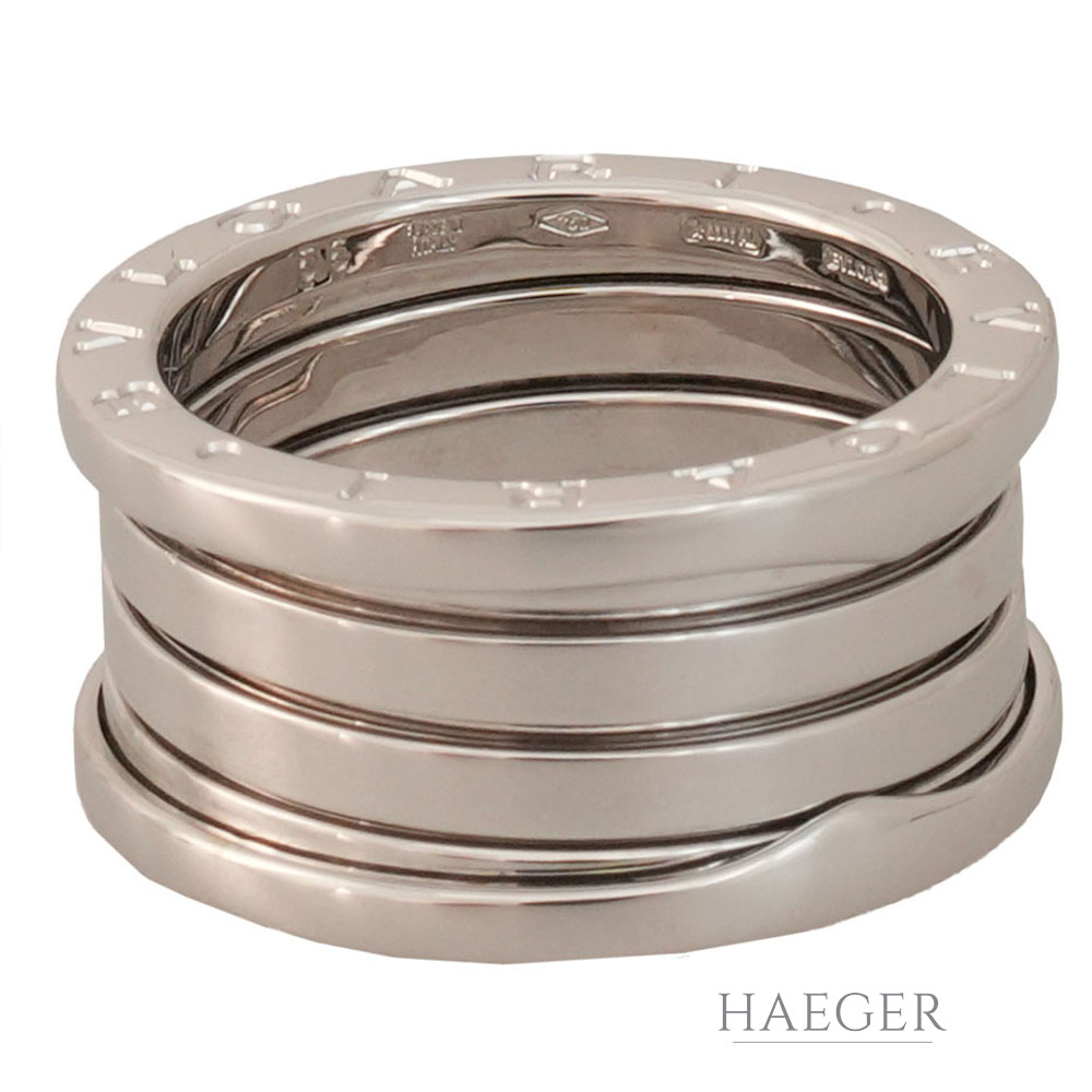 Bulgari B.Zero1 Ring Gr.56 Weißgold 18 Karat mit Originaler Box