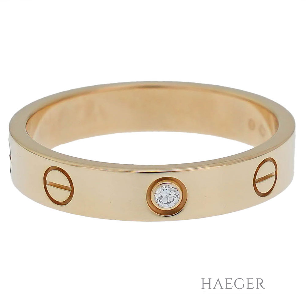 Cartier Love Ring Gelbgold 18 Karat mit Diamant