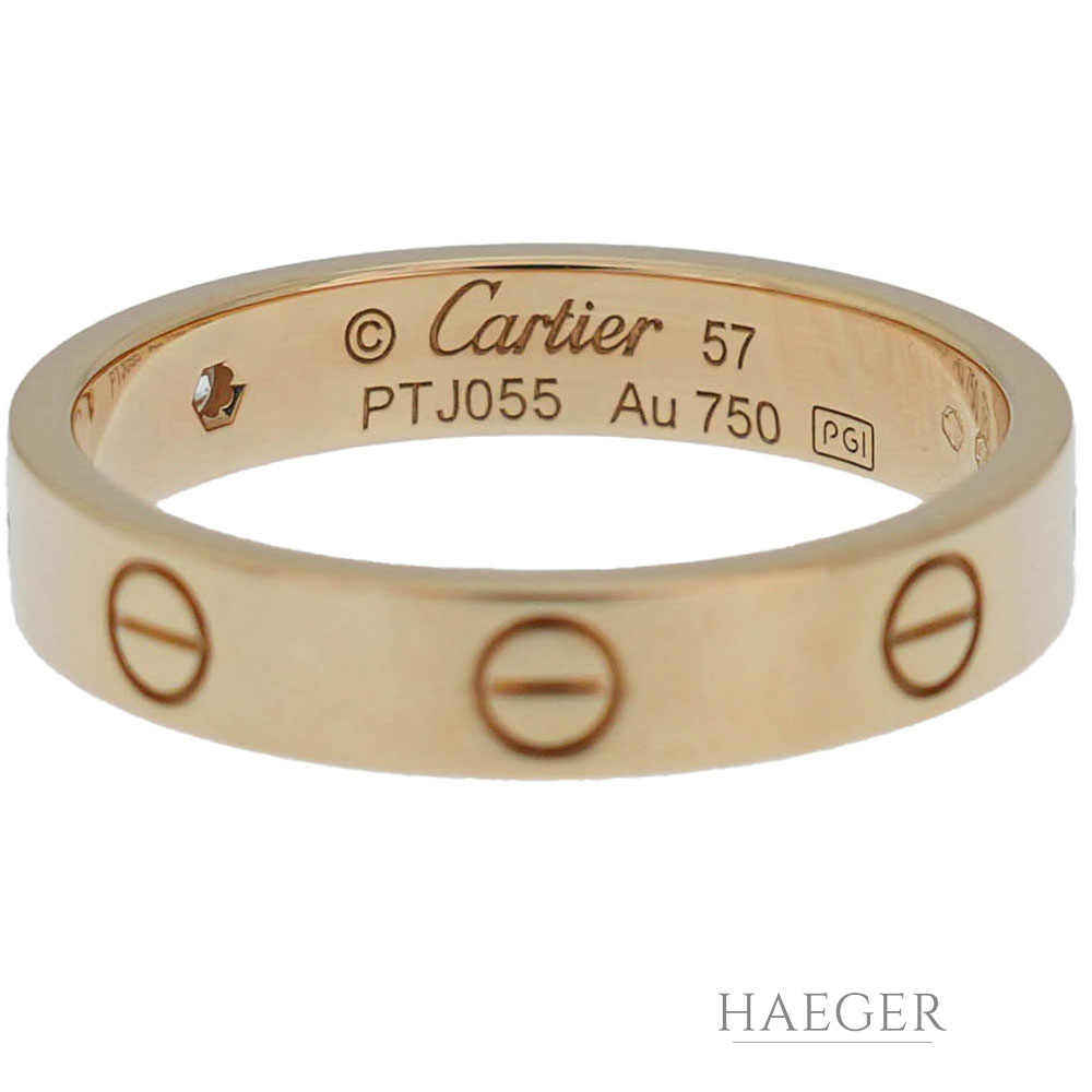 Cartier Love Ring Gelbgold 18 Karat mit Diamant