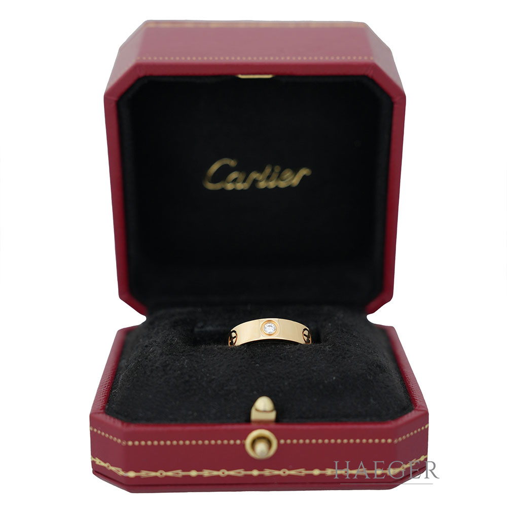 Cartier Love Ring Diamanten Gelbgold