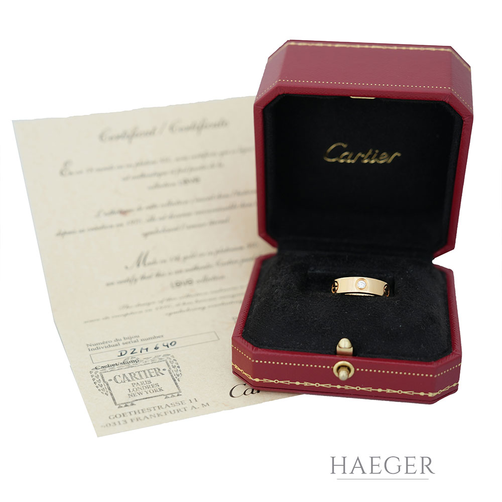 Cartier Love Ring Diamanten Gelbgold