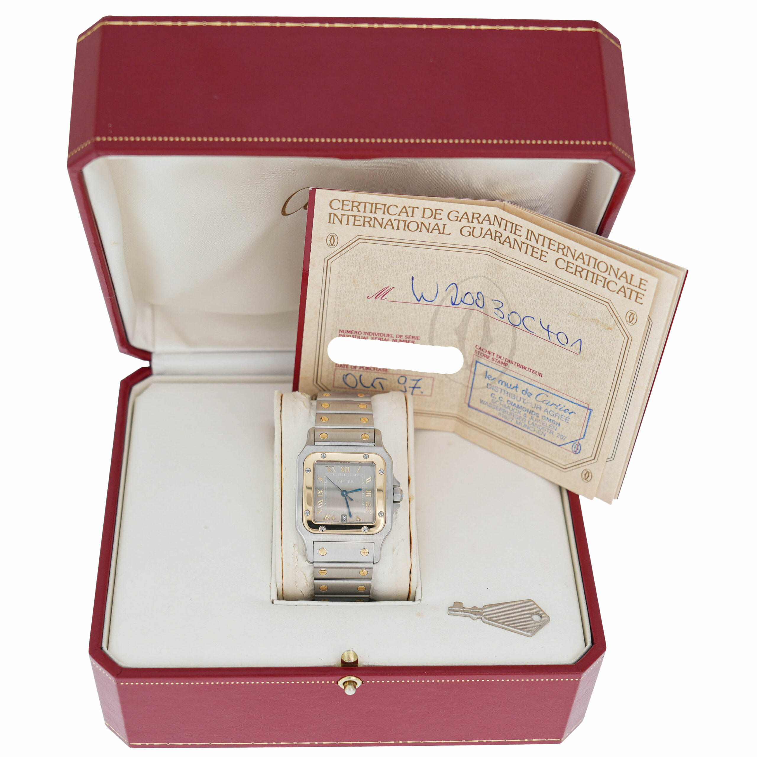 Cartier Santos Galbée Ref.1566 Full Set 1997 - Bild 5