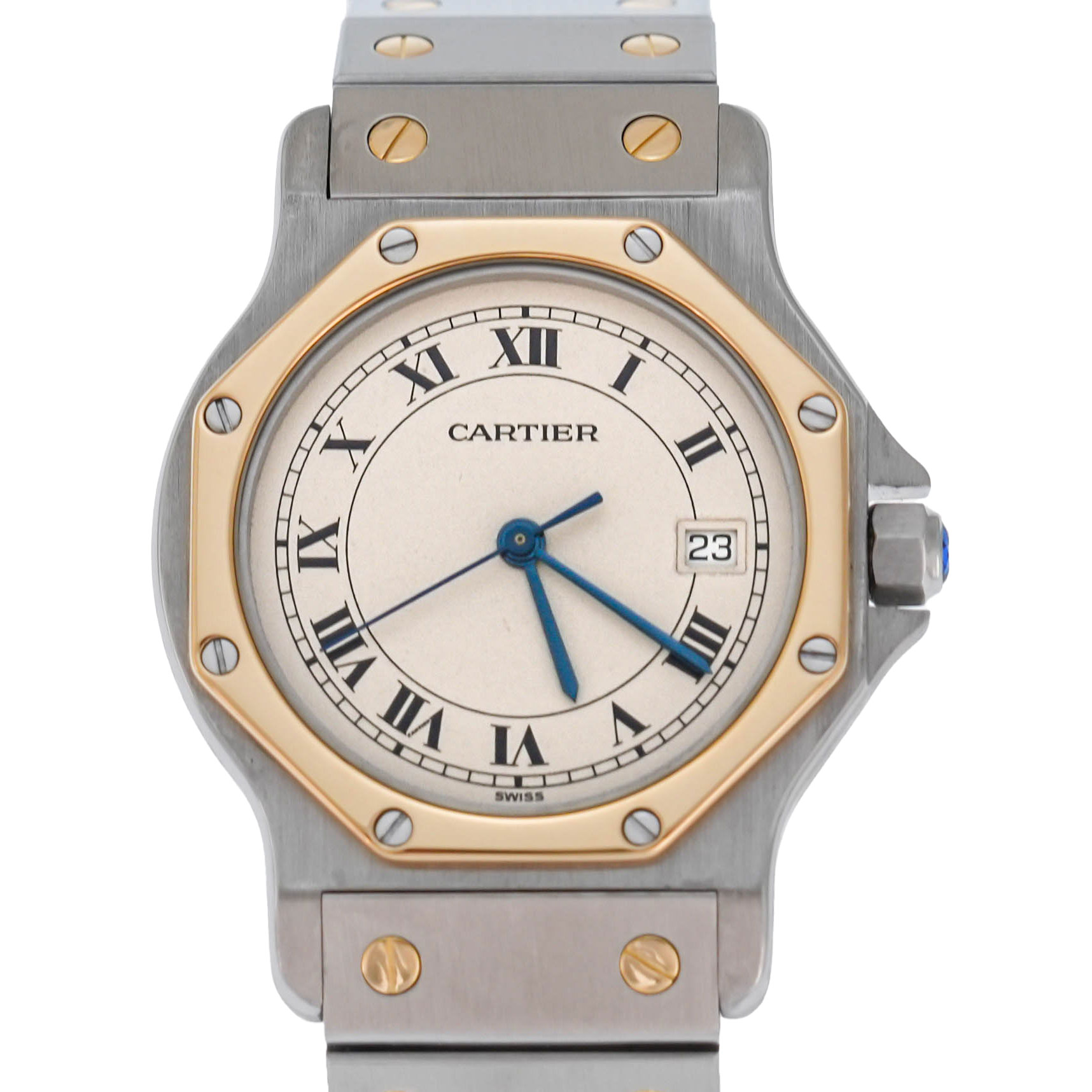 Cartier Santos Ronde Ref.187902 mit Original Papieren
