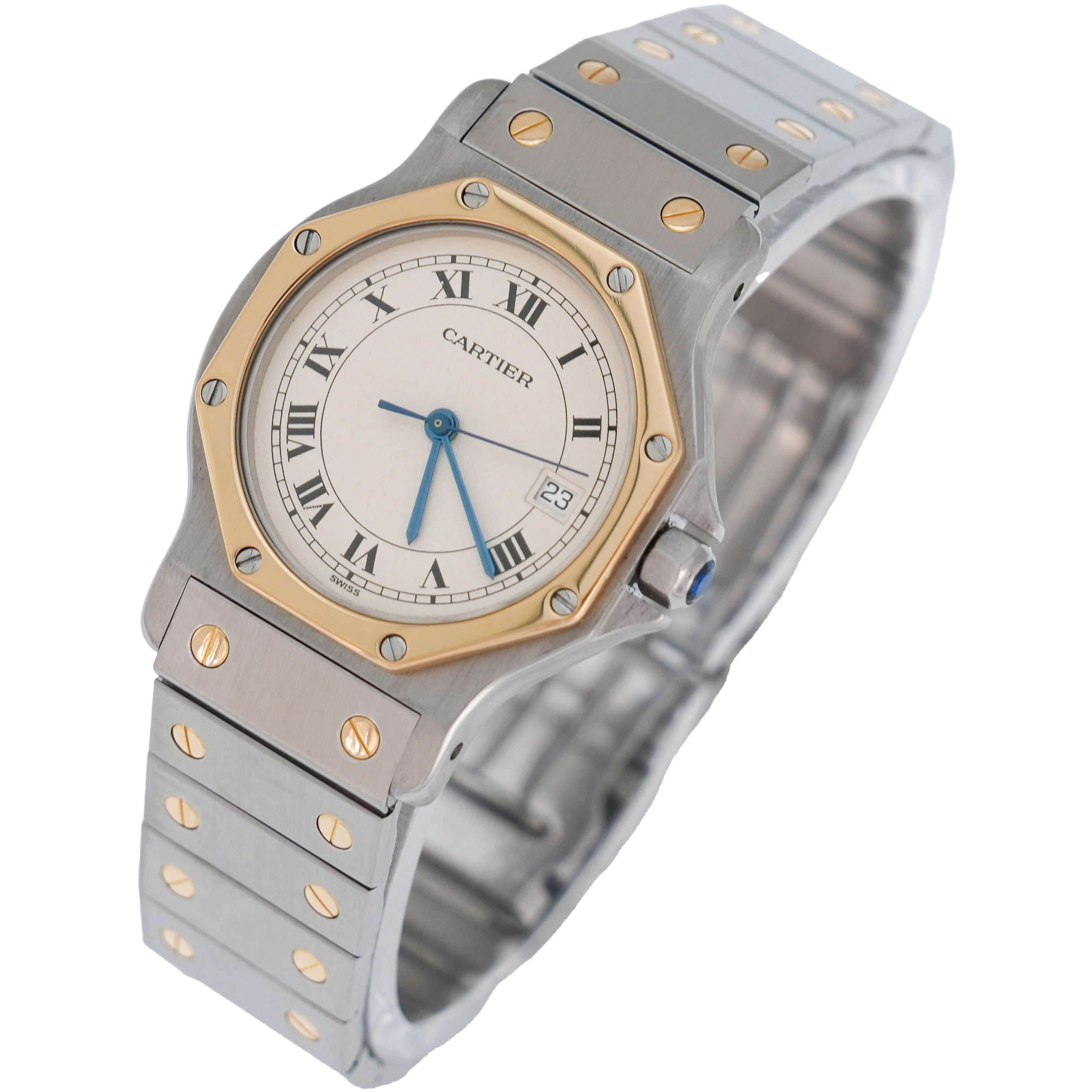 Cartier Santos Ronde Ref.187902 mit Original Papieren