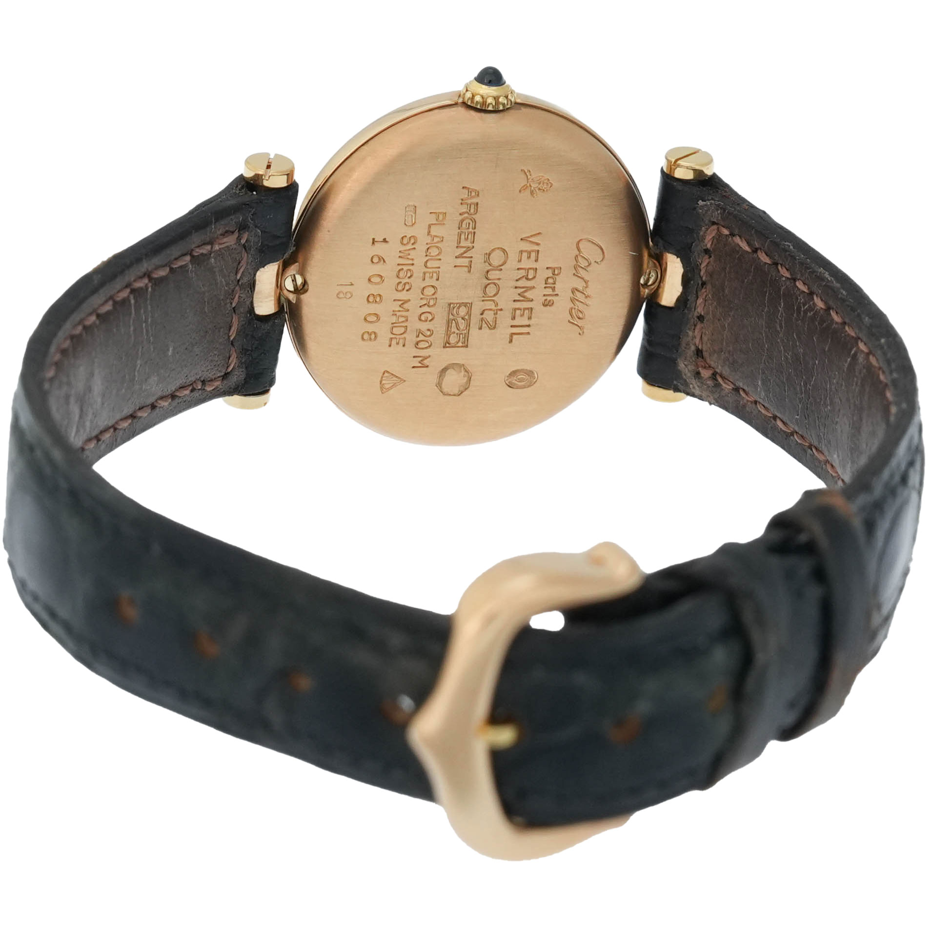 Cartier Vermeil Ref.160808 mit Original Papieren 1991