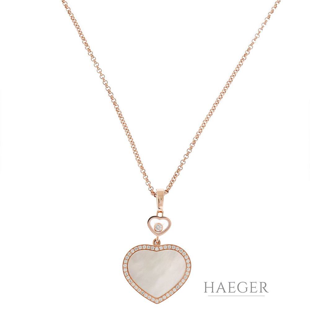 Chopard Collier Rotgold 18 Karat mit Diamanten