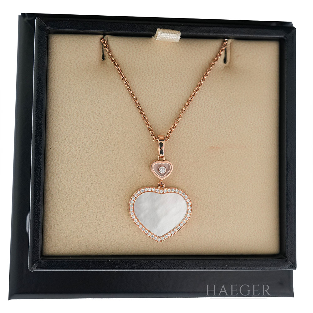Chopard Collier Rotgold 18 Karat mit Diamanten