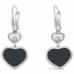 Chopard Hearts Ohrhänger Onyx mit Diamant 18 Karat Weissgold Vorschau