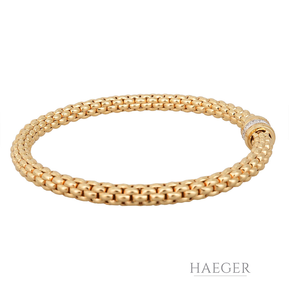 Fope Armband Gelbgold 18 Karat Diamant