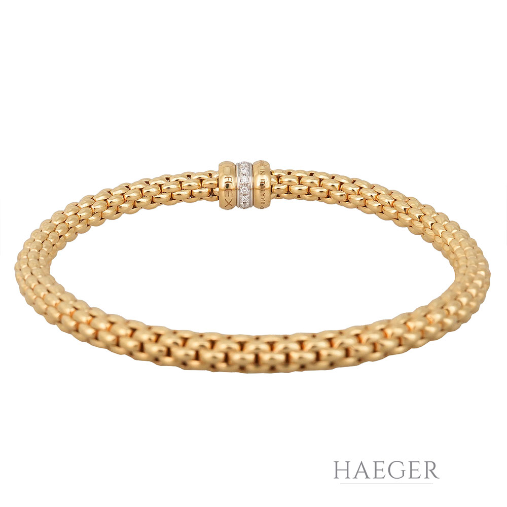 Fope Armband Gelbgold 18 Karat Diamant