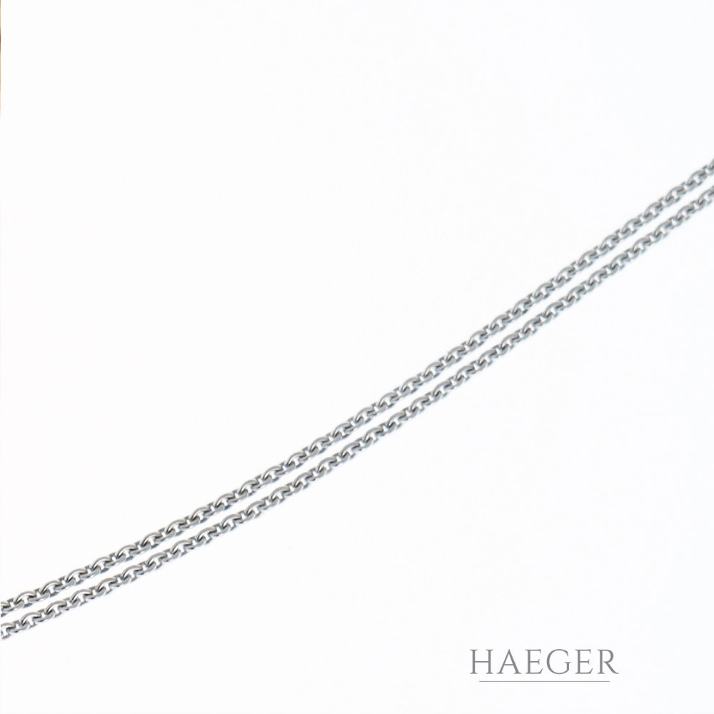Diamant Halskette Weissgold 18 Karat