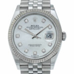 Rolex Datejust 36 Perlmutt Ref. 126234 Full Set 2022 Artikelnummer: 503.866 Durchmesser: 36mm Automatik Rolex Jubilee Band 20cm Vorschau