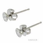 Solitärohrstecker Weißgold 18 Karat Vorschau