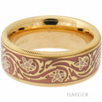 Wellendorff Ring Gelbgold 18 Karat mit Emaille und Diamanten Vorschau