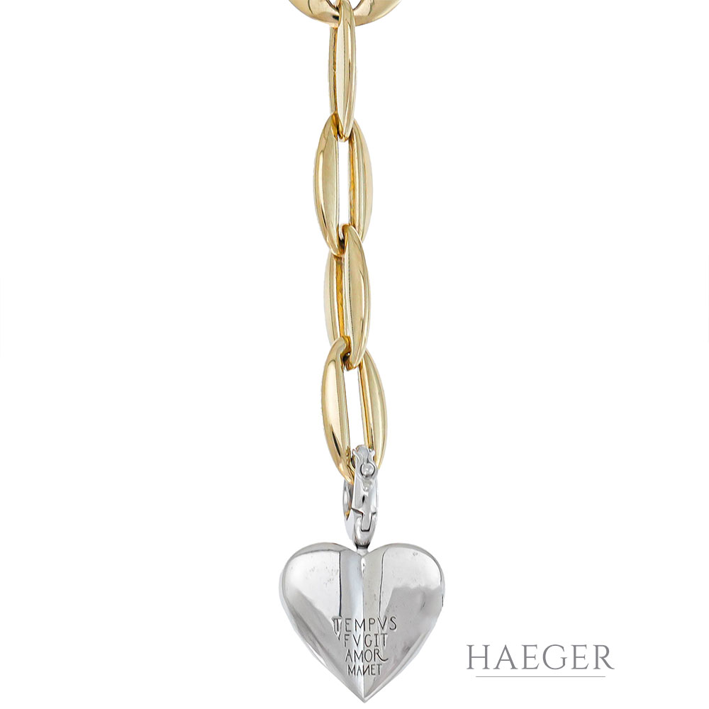 Wempe Collier Weissgold Gelbgold mit Diamanten